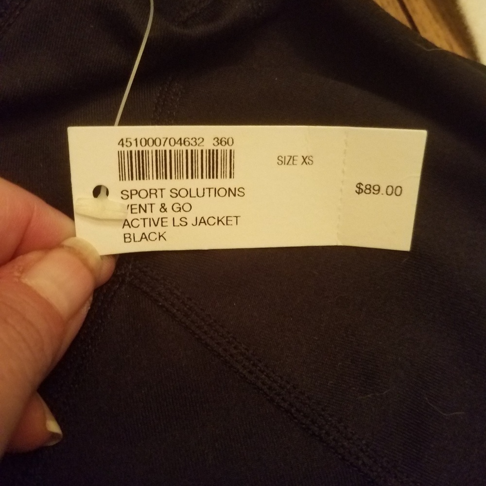 Soma Black Sport Solution Go Active Jacket XS NWT - Picture 9 of 9